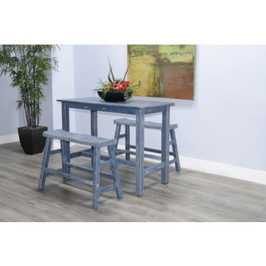Marina Counter Height Dining Room Set (Ocean Blue)