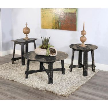 Marina Occasional Table Set In Black