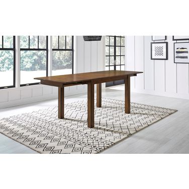 Mariposa 100" Rustic Whiskey Extendable Gathering Height Trestle Dining Table