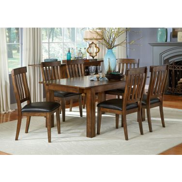 Mariposa Dining Set In Rustic Whiskey