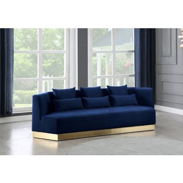 Marquis Velvet Sofa In Navy
