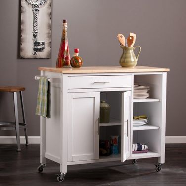 Martinville Kitchen Cart In White