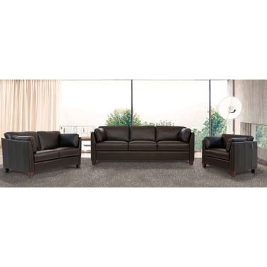 Matias Living Room Set In Chocolate