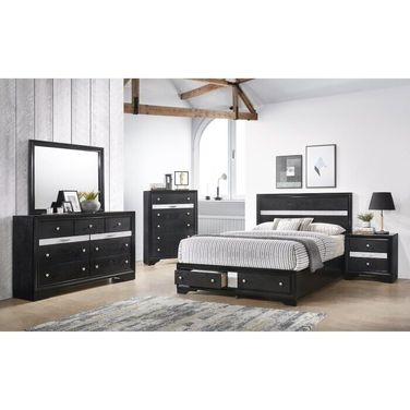 Matrix Bedroom Set In Black