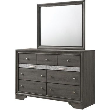 Matrix Mirror In Gray