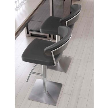 Maureen Dark Grey Adjustable Barstool