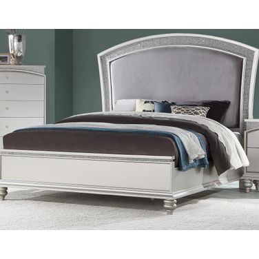 Maverick Fabric/Platinum California King Bed