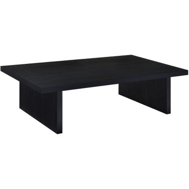 Max Rectangular Engineered Laminate Coffee Table In Black