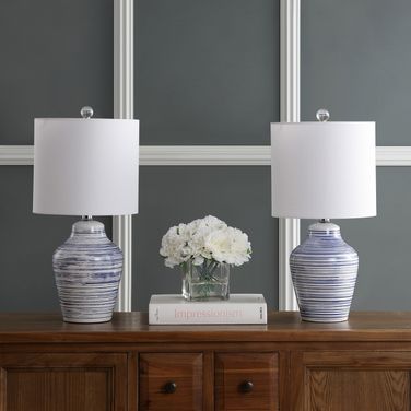 Maxton White Table Lamp Set of 2