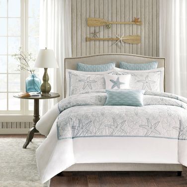 Maya Bay Cotton Queen Duvet Mini Set With Emboidery In White