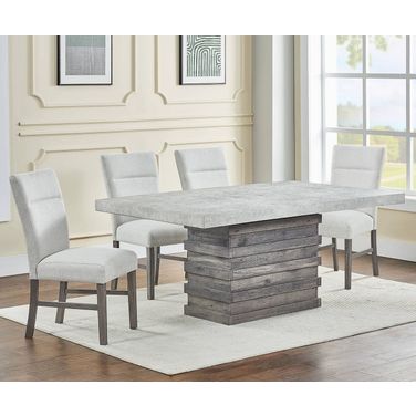 Mayra Dining Room Set in Gray