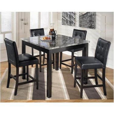 Maysville 5 Piece Square Counter Height Dining Room Set