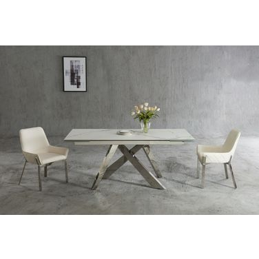 MC Carrara Extension Table In Stainless Steel