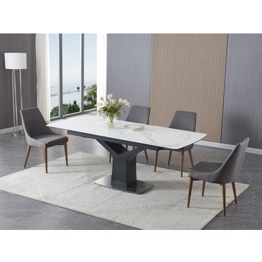 MC Fiori Extension Table In White and Black