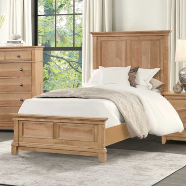 McHenry Twin Bed In Natural Oak