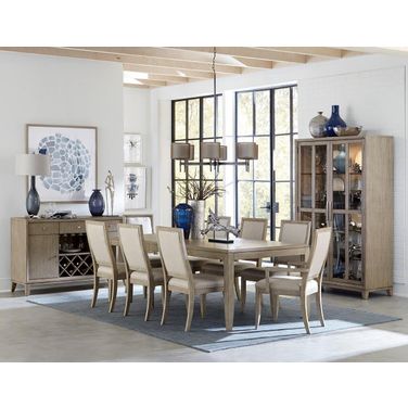 Mckewen Gray Extendable Dining Room Set