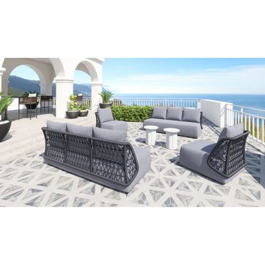 Mekan Outdoor Conversation Set In Gray