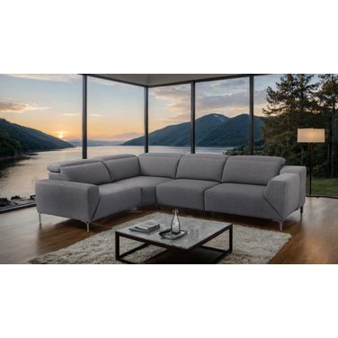 Melancton Power Sectional In Dark Gray