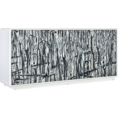 Melange Graffitio Credenza In White