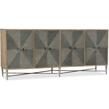 Melange Gray Zola Door Credenza
