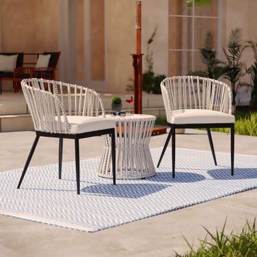 Melilani Outdoor Chairs With Cushions Set of 2