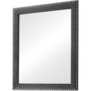 Melody Rectangular Upholstered Dresser Mirror Grey