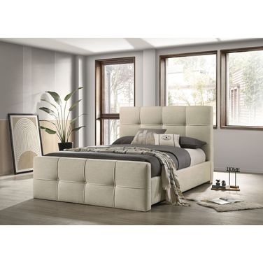 Merced Eastern king Bed In Beige