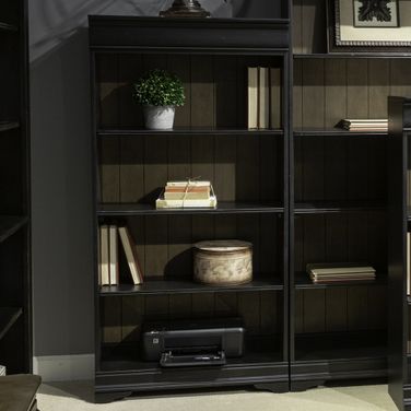 Meritage 60 Inch Bookcase In Charcoal