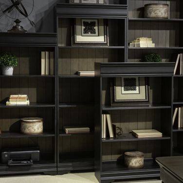 Meritage 72 Inch Bookcase In Charcoal