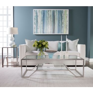 Metal Designs Silver Leaf Byron Rectangular Occasional Table Set