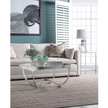 Metal Designs Silver Leaf Sophie Round Occasional Table Set