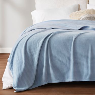 Microfleece Full/Queen Blanket In Blue