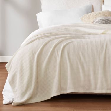 Microfleece King Blanket In Taupe