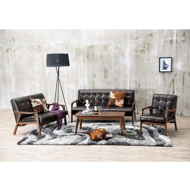 Mid-Century Masterpieces 3Pc Sofa Set-Brown