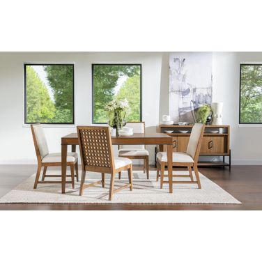 Midland Rectangular Dining Room Set In Warm Amber