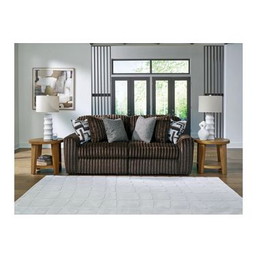 Midnight-Madness 2-Piece Sectional Sofa In Chocolate