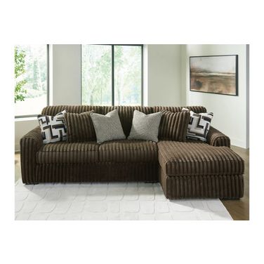 Midnight-Madness 2-Piece Sectional Sofa with Chaise In Chocolate