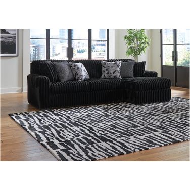 Midnight-Madness 2-Piece Sectional Sofa With RAF Chaise In Onyx
