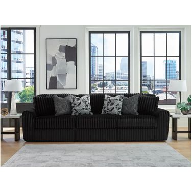 Midnight-Madness 3-Piece Sectional Sofa In Onyx