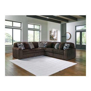 Midnight-Madness 5-Piece Sectional In Chocolate