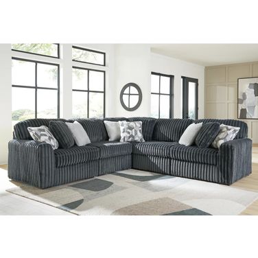Midnight-Madness 5-Piece Sectional In Gunmetal