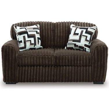 Midnight-Madness Loveseat In Chocolate