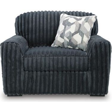 Midnight-Madness Oversized Chair In Gunmetal