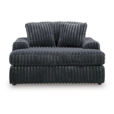 Midnight-Madness Oversized Chaise In Gunmetal