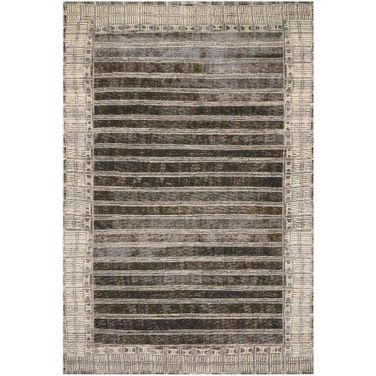 Mika Charcoal/Ivory 3'11" x 5'11" Rug