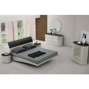 Milan Black Lacquer LAF Nightstand