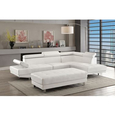 Milan Sectional (White)
