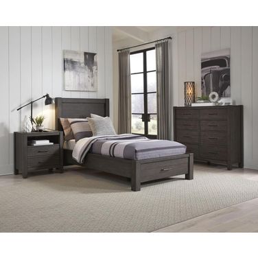 Mill Creek Full Panel Storage Bed In Dark Brown