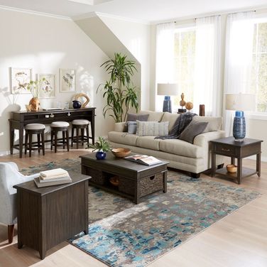 Mill Creek Peppercorn Lift Top Occasional Table Set
