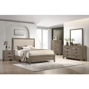 Millie Twin Upholstery Bed In Grey